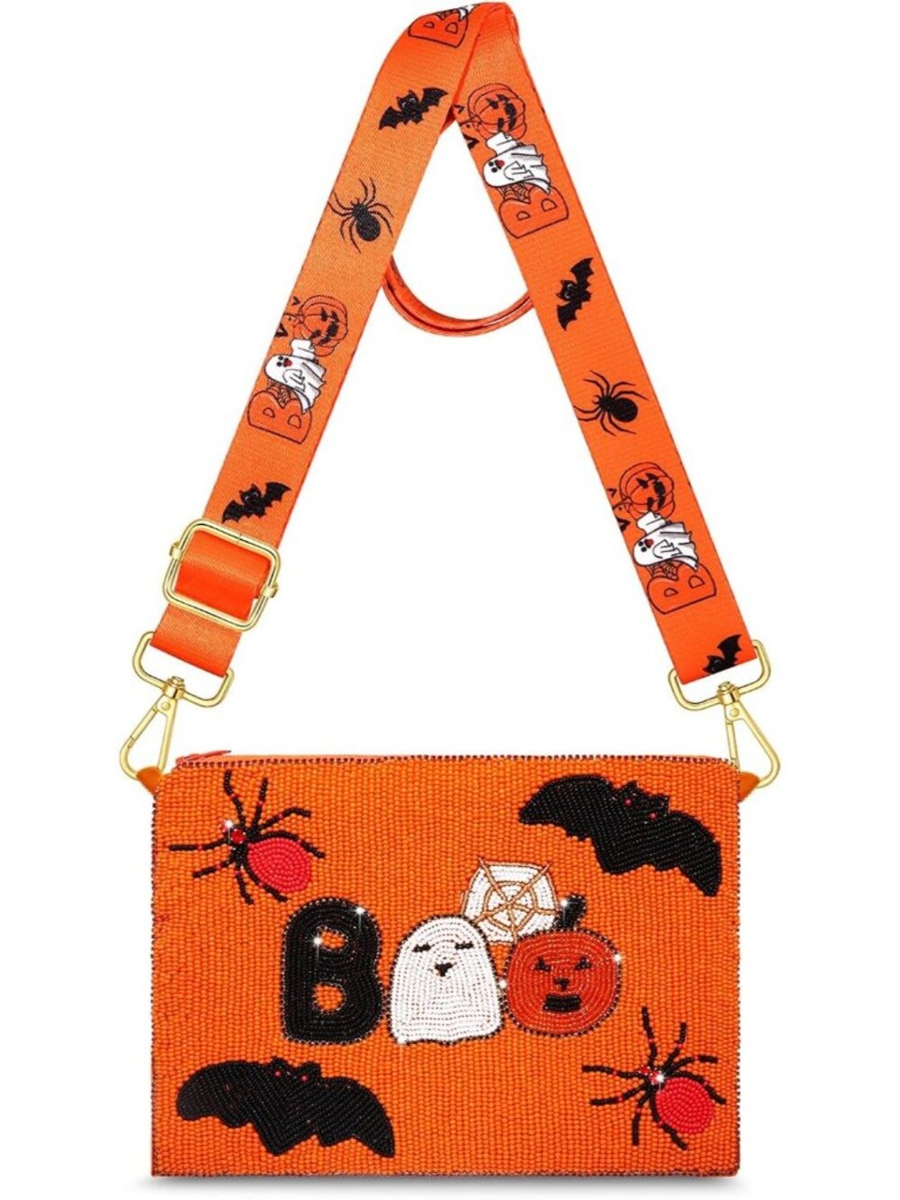 🎃Women's Style H Halloween Purse Pumpkin Boo Ghost Candy Corn Crossbody Bag